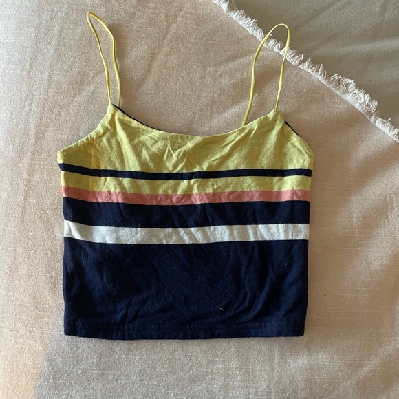 American eagle striped cropped tank top - Picture 1 of 1